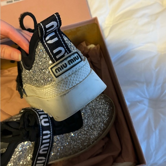 Sparkly miumiu shoes ✨🪩 - Picture 3 of 5